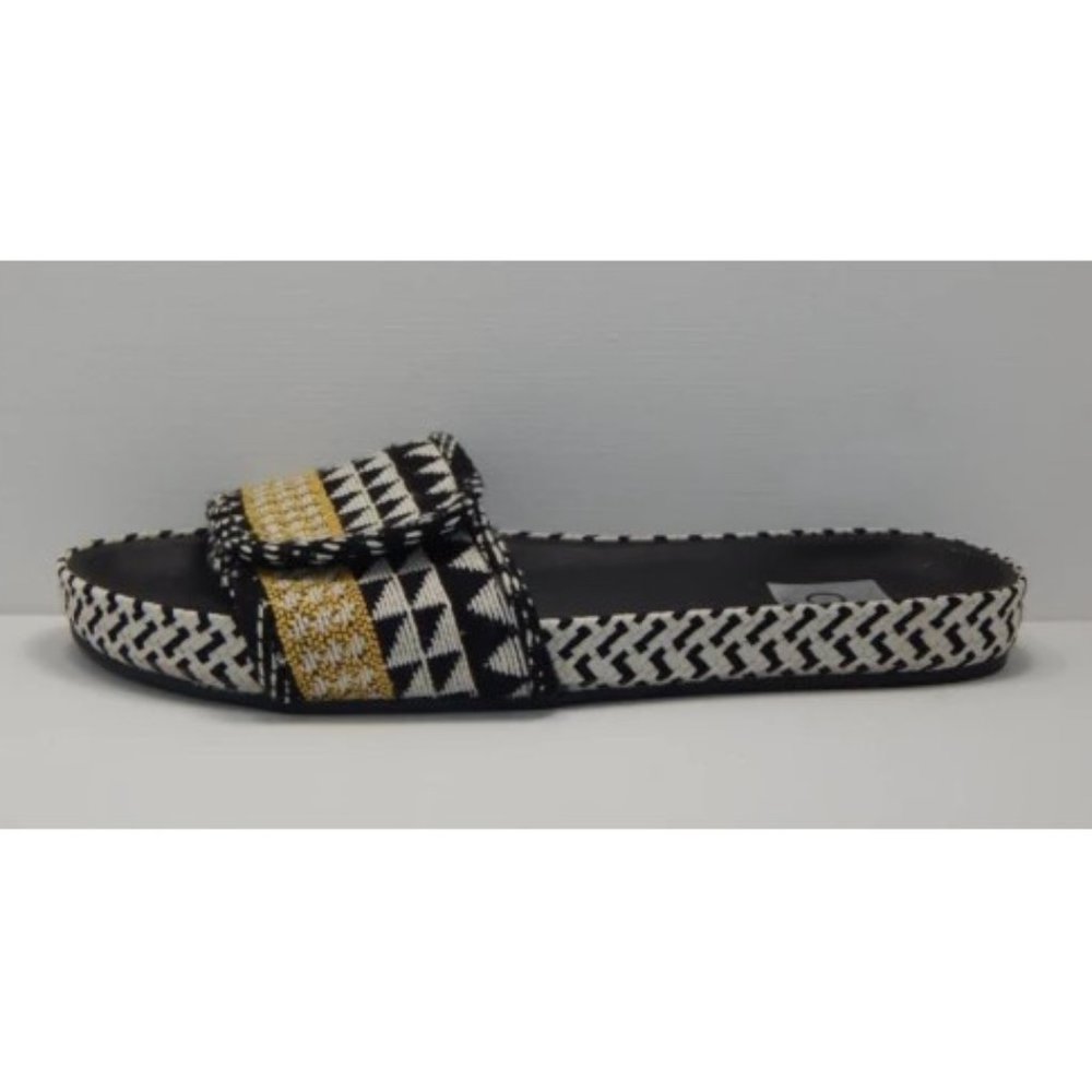 DV Women's Yellow Annalyse Woven Slide Sandals